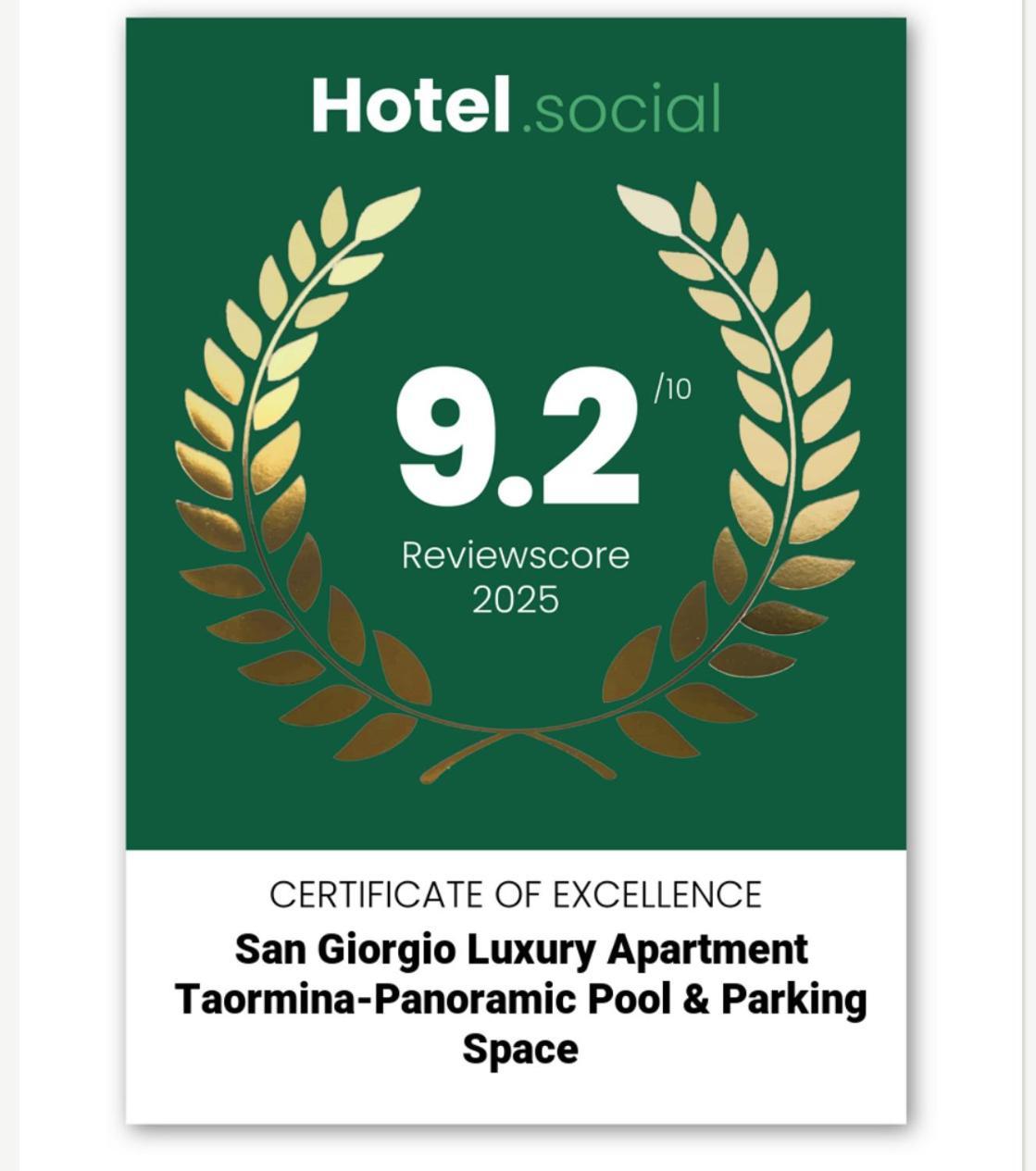 San Giorgio Luxury Apartment Taormina-Panoramic Pool & Parking Space מראה חיצוני תמונה