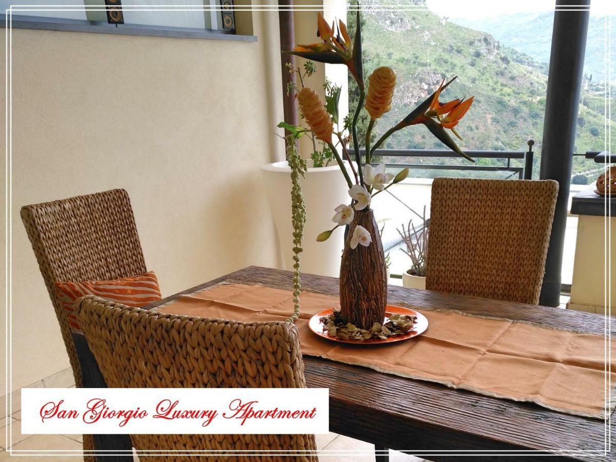San Giorgio Luxury Apartment Taormina-Panoramic Pool & Parking Space מראה חיצוני תמונה